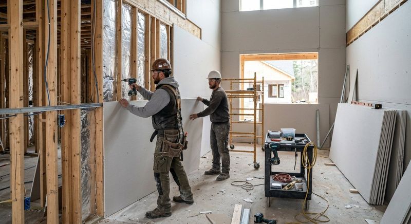 Bedroom Drywall Installation in Kansas City, KS