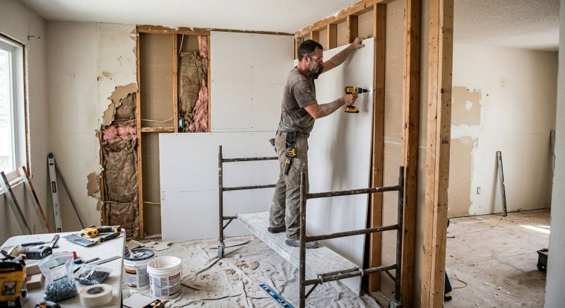 Bedroom Drywall Installation in Denver County, CO
